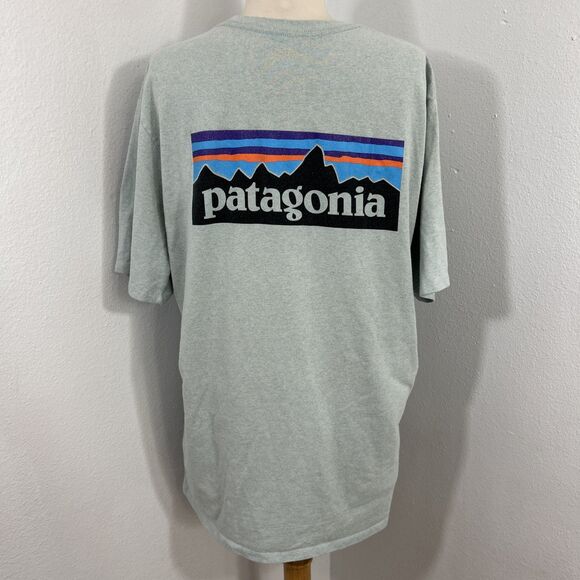 Patagonia T Shirt‎ Mens Medium Responsibili Tee Crew Logo Outdoor Camping Hiking - Picture 3 of 9